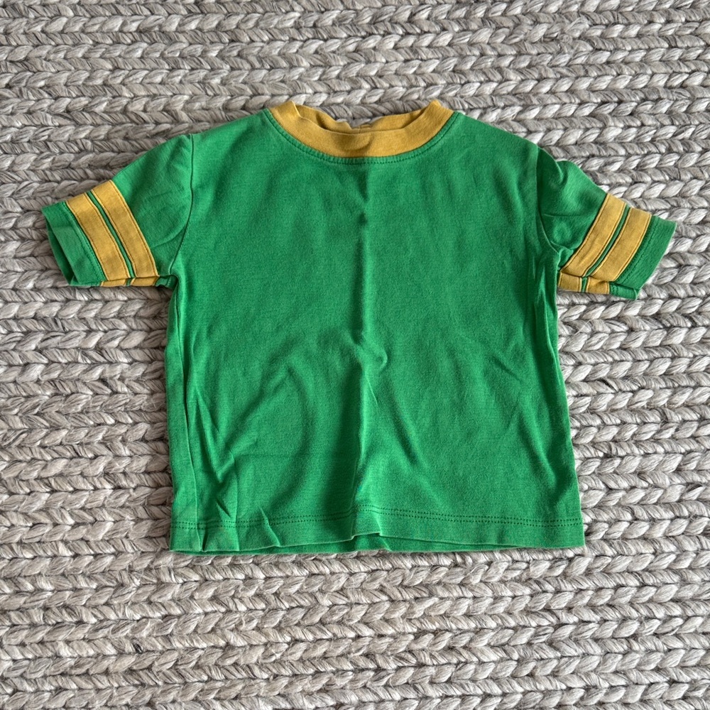 Misha And Puff Green and Gold Kids Tee